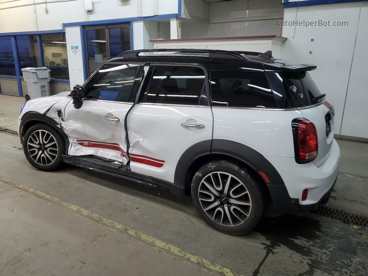 2018 Mini Cooper Jcw Countryman All4 White vin: WMZYV9C34J3B92072