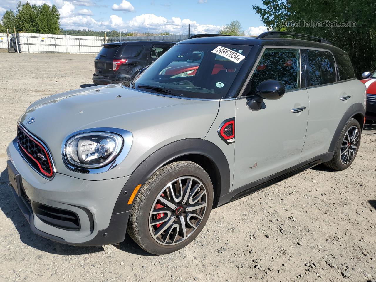 2018 Mini Cooper Jcw Countryman All4 Серый vin: WMZYV9C36J3B91862