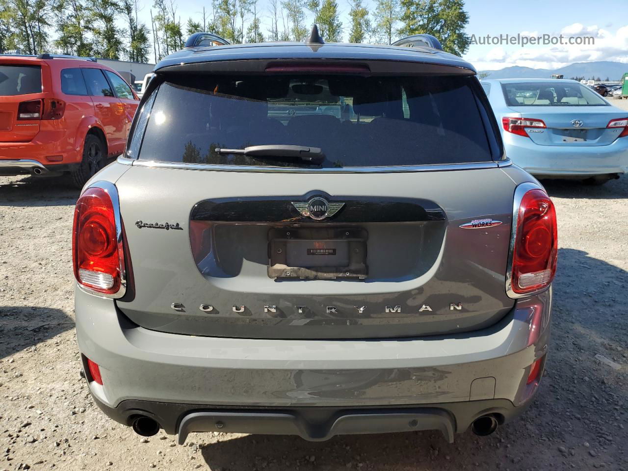 2018 Mini Cooper Jcw Countryman All4 Gray vin: WMZYV9C36J3B91862