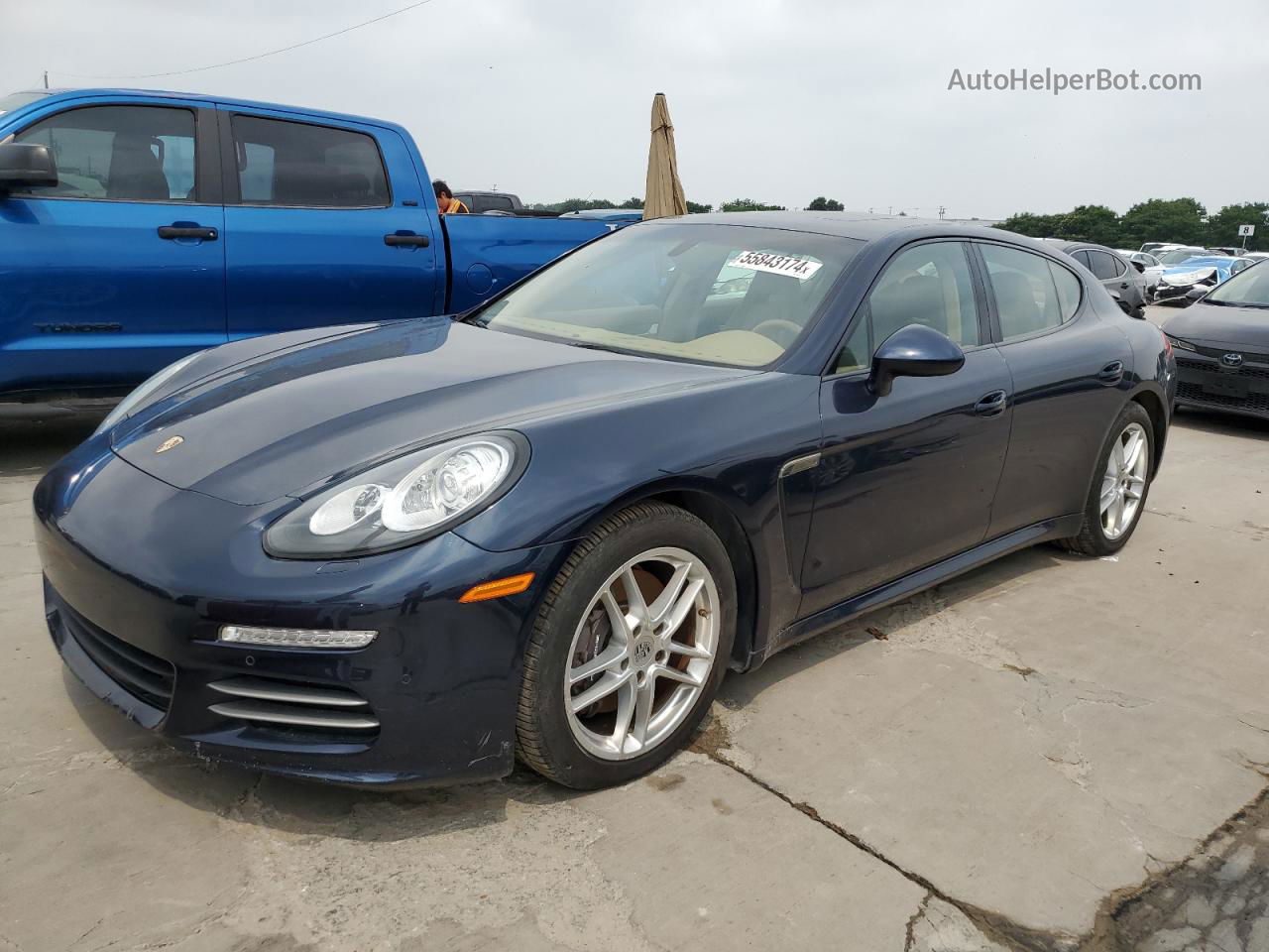 2014 Porsche Panamera 2 Blue vin: WP0AA2A70EL005200