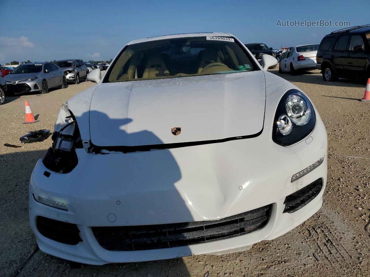 2014 Porsche Panamera 2 White vin: WP0AA2A70EL005651