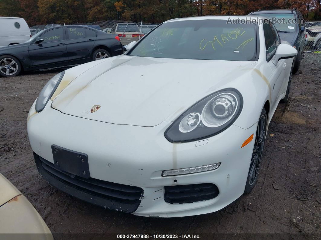 2014 Porsche Panamera 4 White vin: WP0AA2A72EL008342