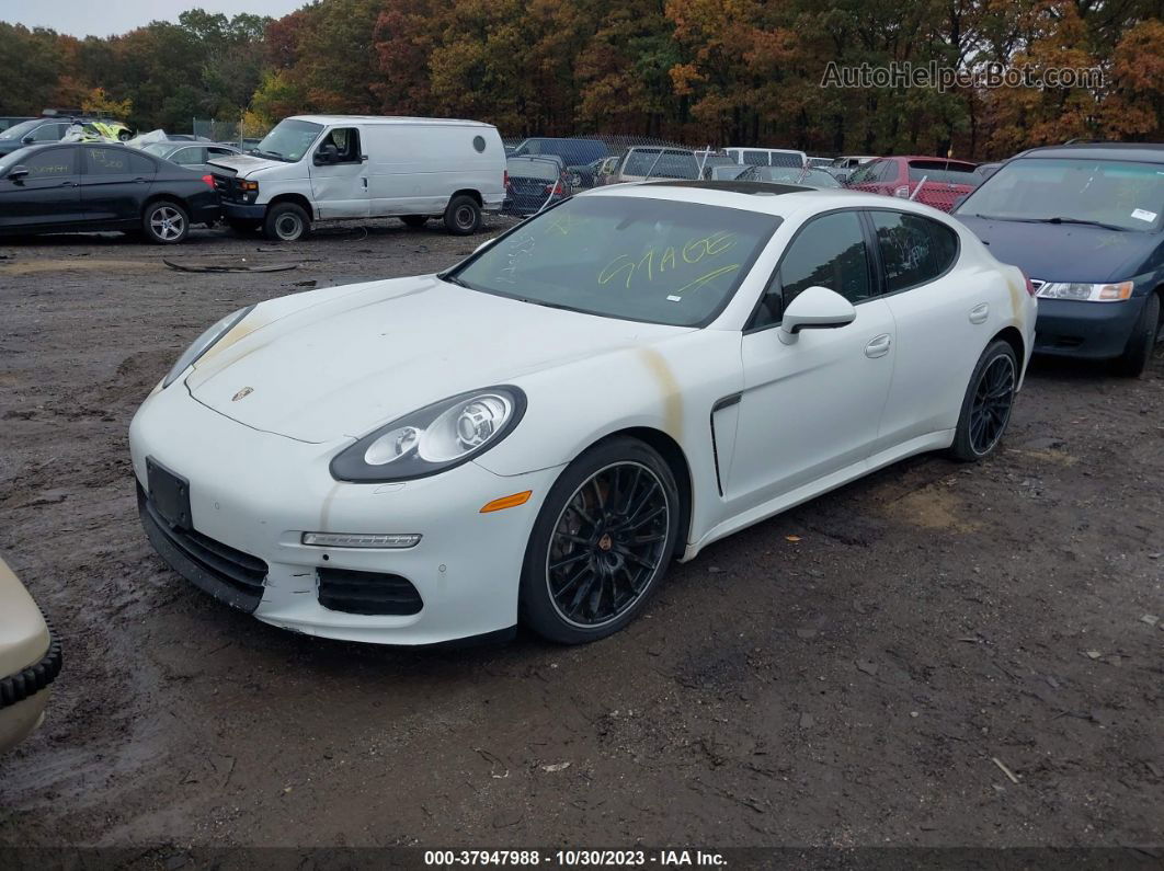 2014 Porsche Panamera 4 White vin: WP0AA2A72EL008342