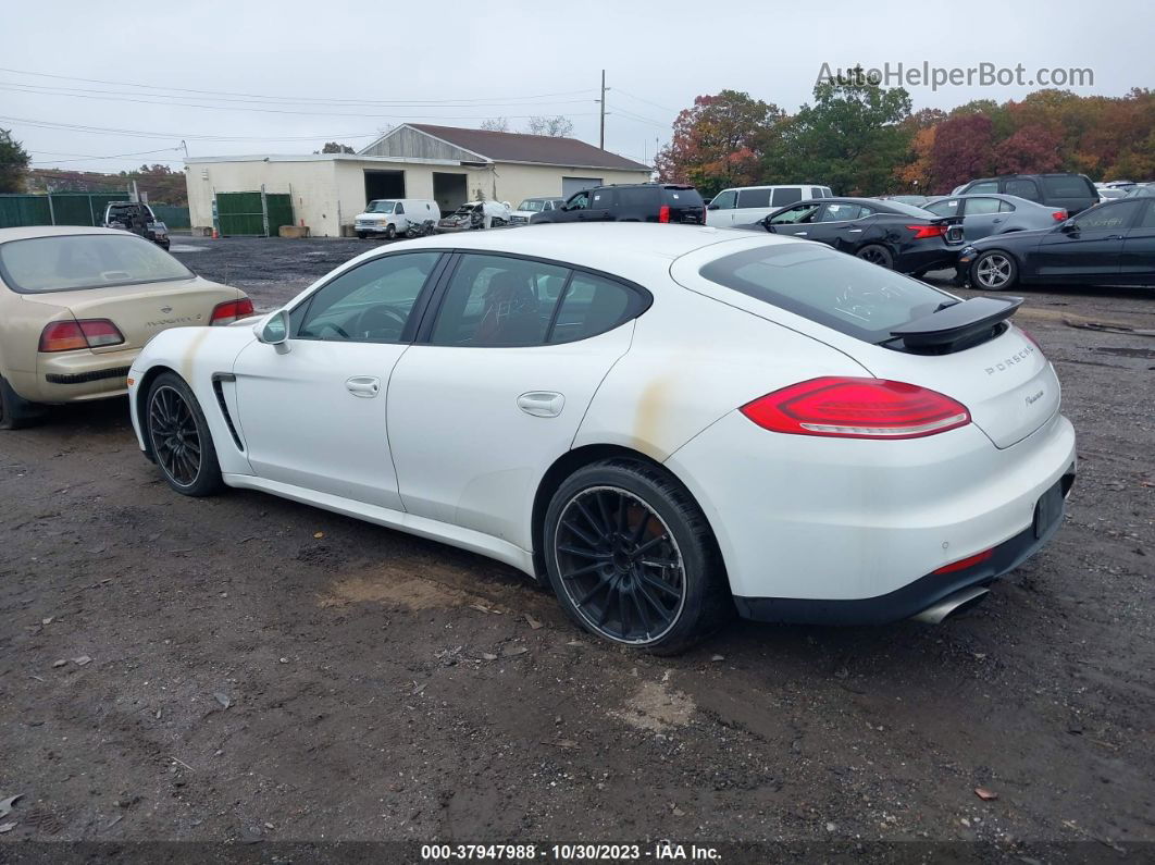 2014 Porsche Panamera 4 White vin: WP0AA2A72EL008342