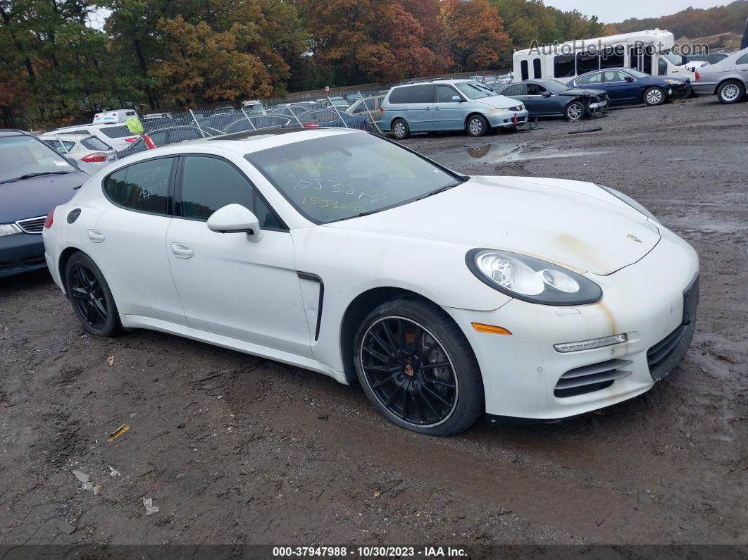 2014 Porsche Panamera 4 White vin: WP0AA2A72EL008342