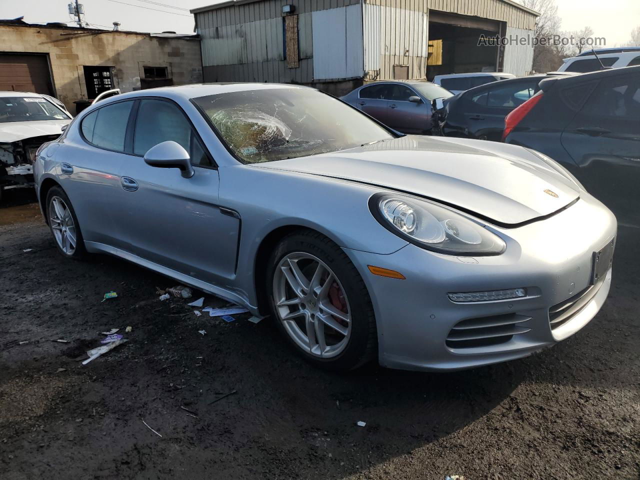 2014 Porsche Panamera 2 Silver vin: WP0AA2A72EL015047