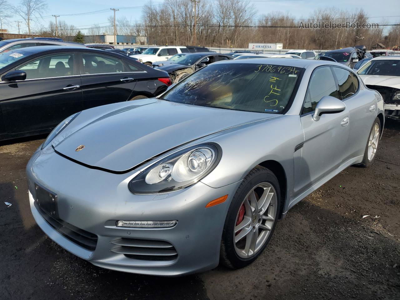 2014 Porsche Panamera 2 Silver vin: WP0AA2A72EL015047