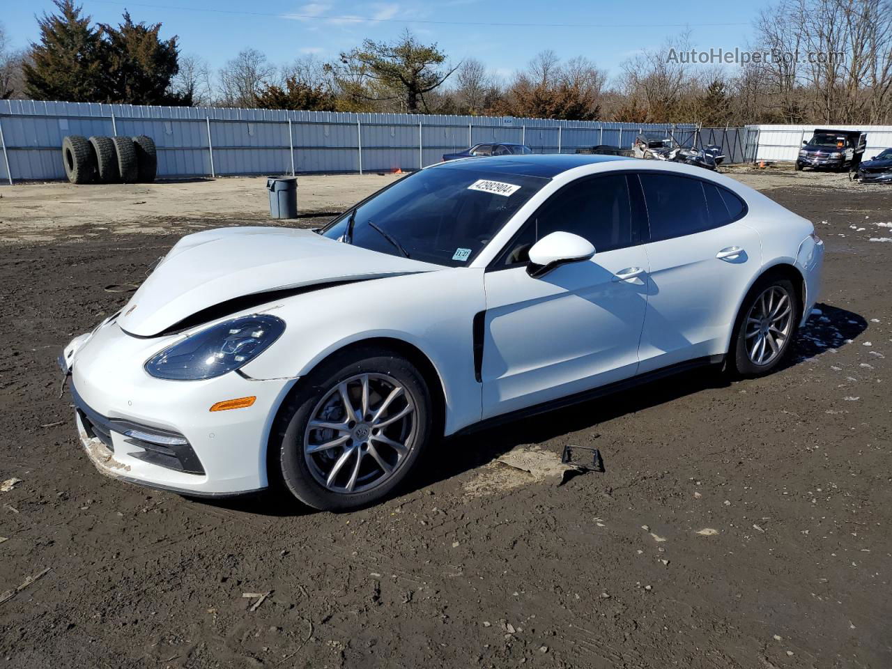 2018 Porsche Panamera 4 White vin: WP0AA2A72JL100061