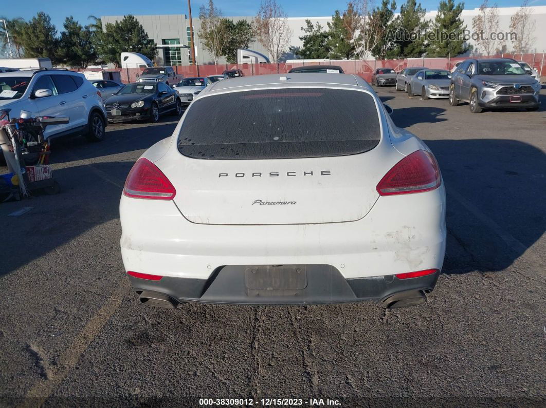 2014 Porsche Panamera 4 White vin: WP0AA2A73EL007264