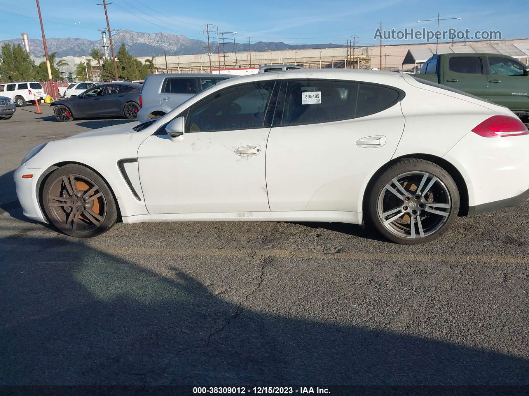 2014 Porsche Panamera 4 White vin: WP0AA2A73EL007264