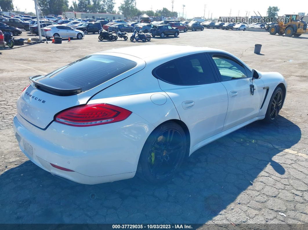 2014 Porsche Panamera 4 Белый vin: WP0AA2A73EL015137