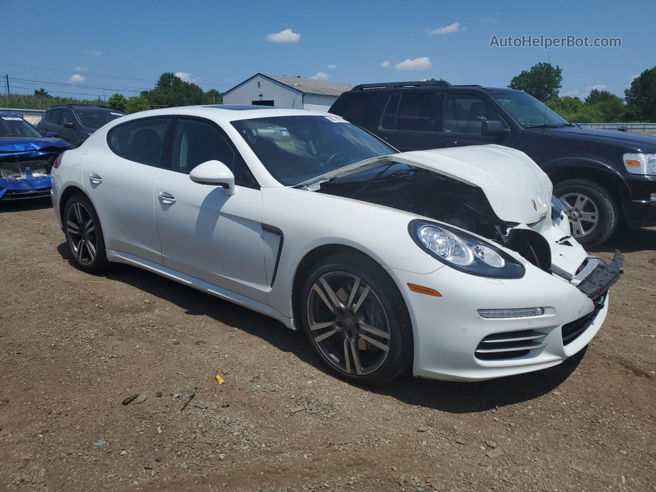 2014 Porsche Panamera 2 White vin: WP0AA2A74EL007760