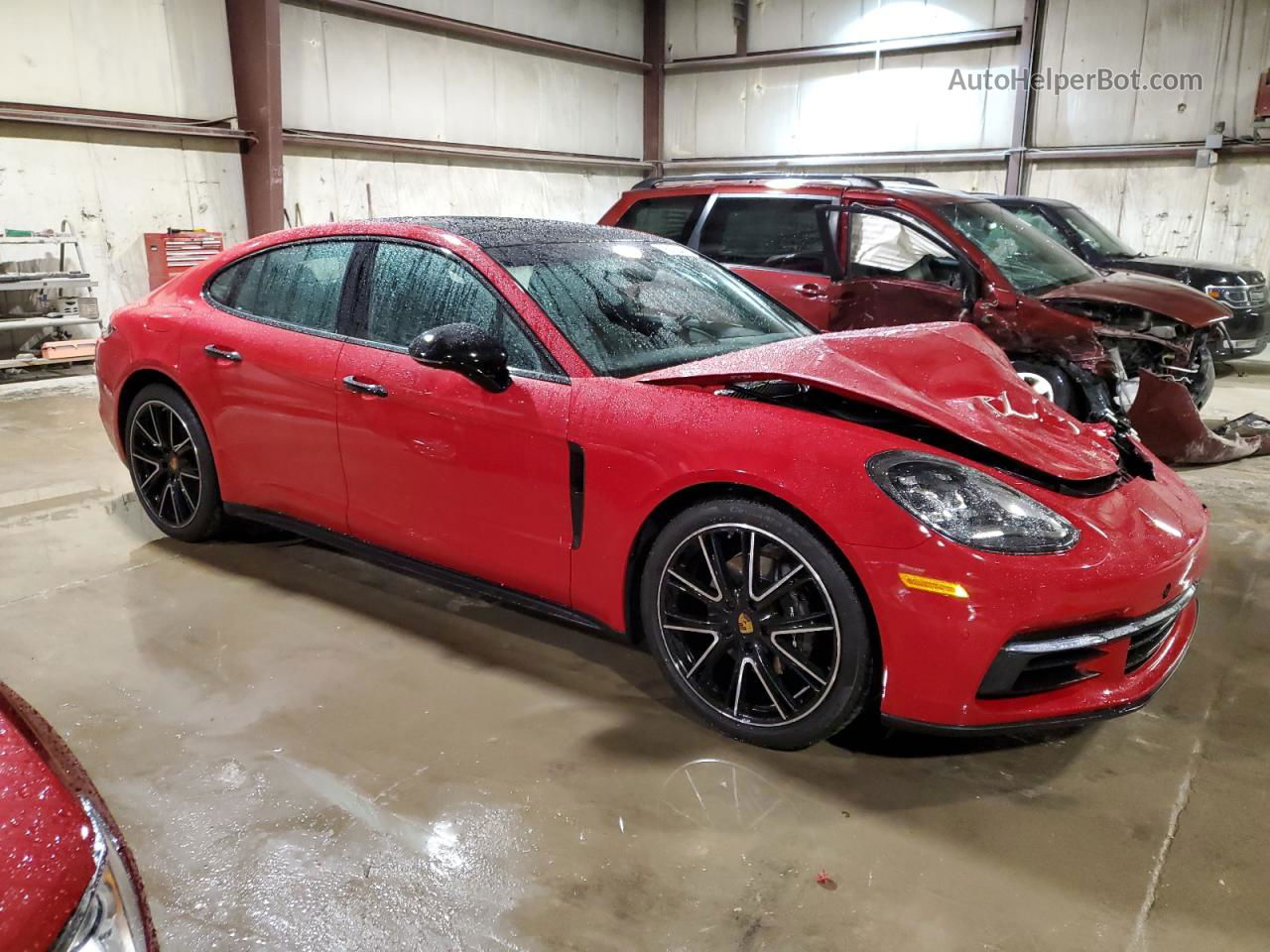 2018 Porsche Panamera 4 Red vin: WP0AA2A74JL105844