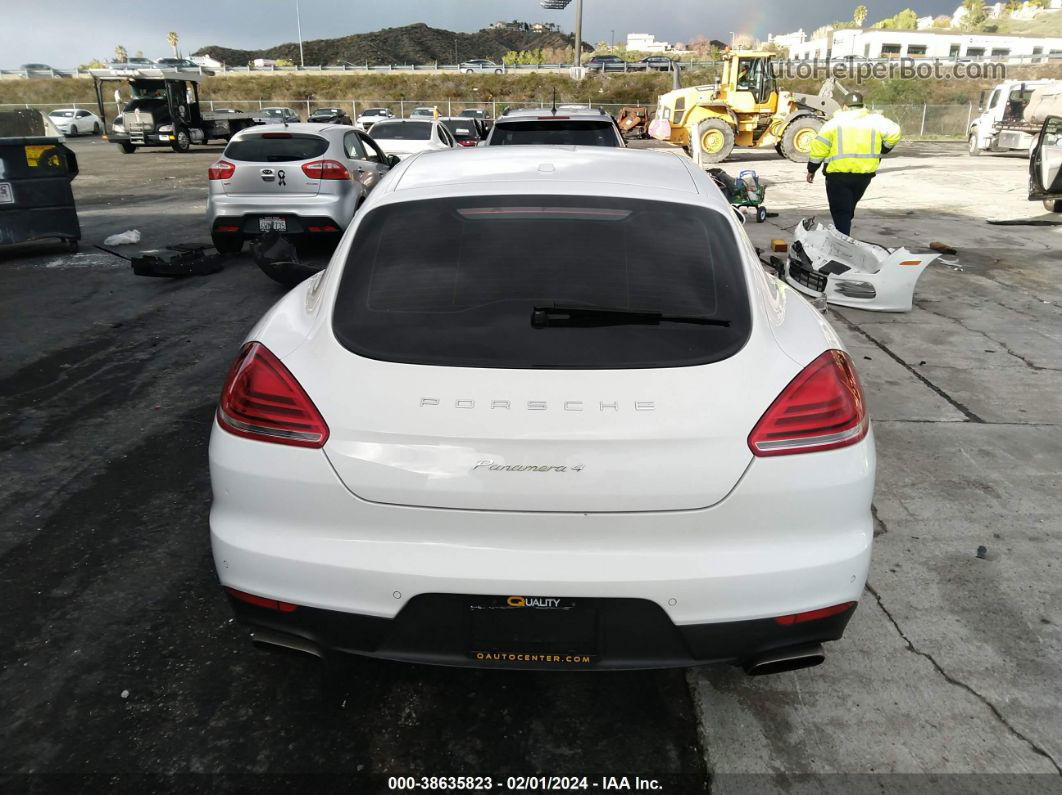 2014 Porsche Panamera 2/4 White vin: WP0AA2A75EL012210