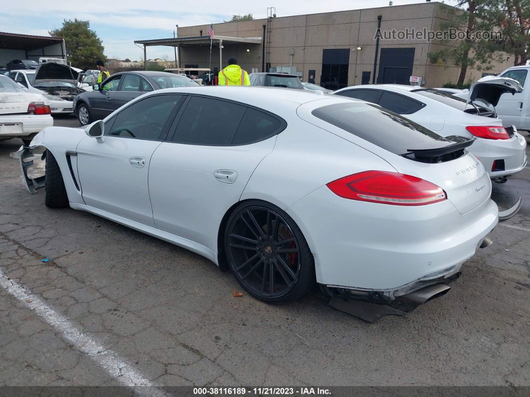 2014 Porsche Panamera 4 White vin: WP0AA2A76EL007839