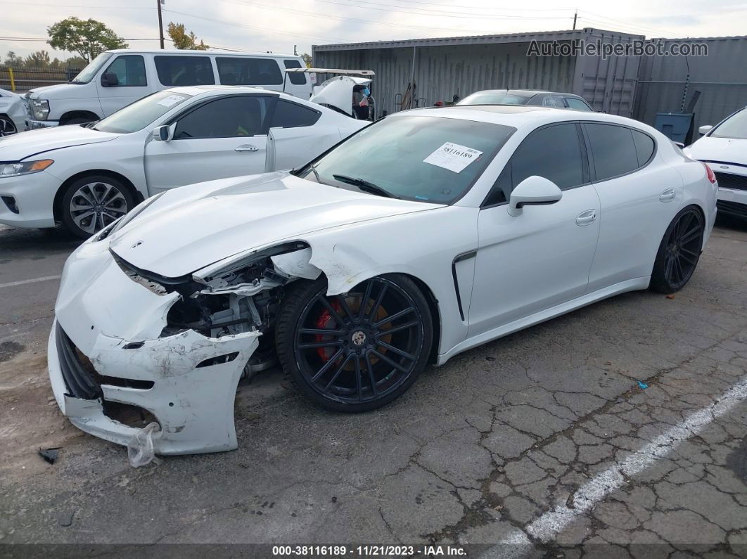 2014 Porsche Panamera 4 White vin: WP0AA2A76EL007839