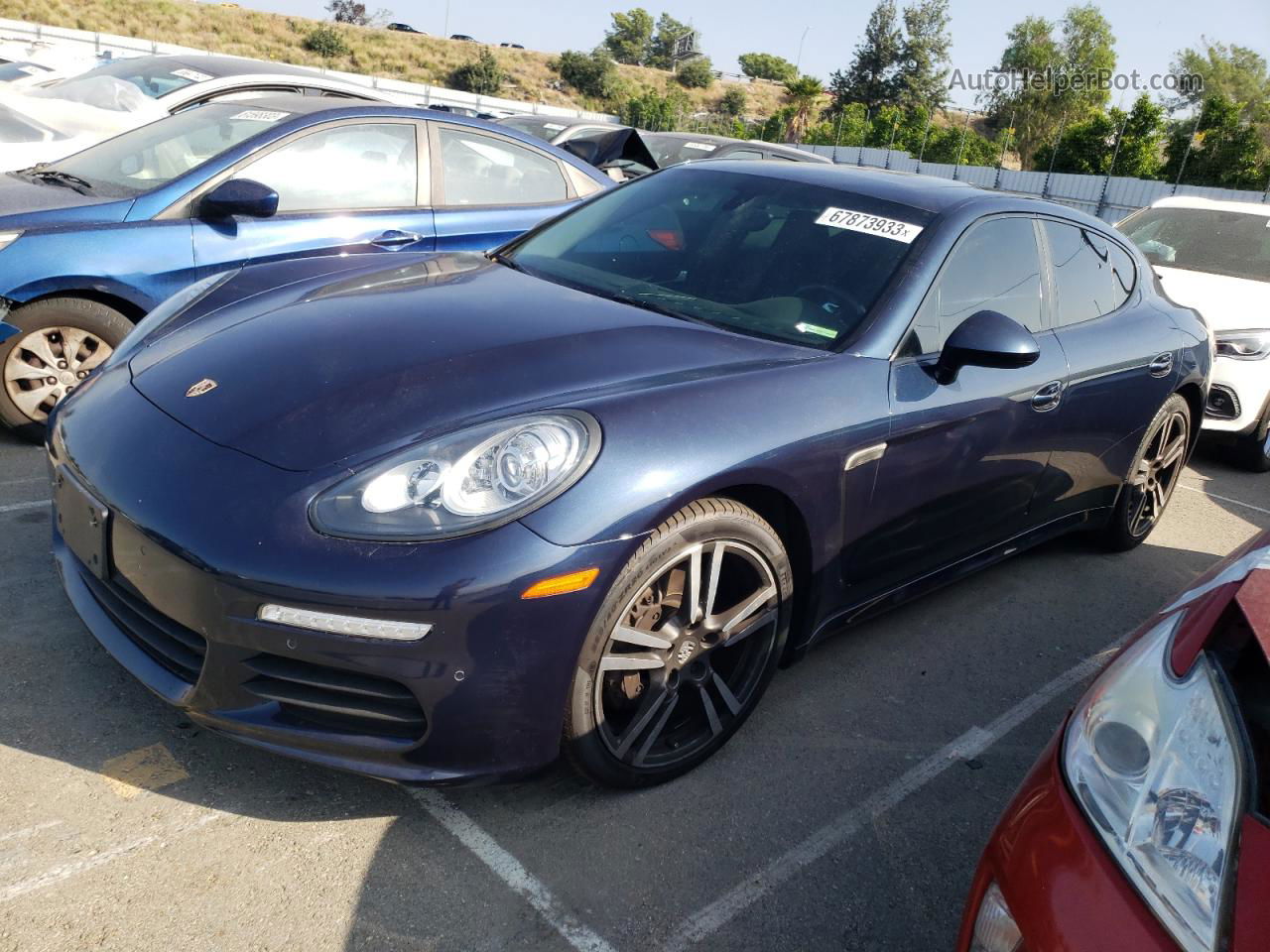 2014 Porsche Panamera 2 Синий vin: WP0AA2A77EL014475