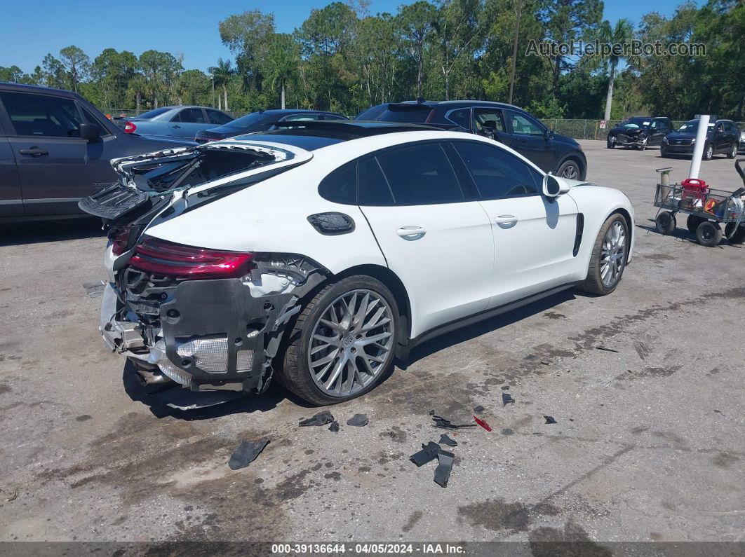 2018 Porsche Panamera 4 White vin: WP0AA2A77JL104395