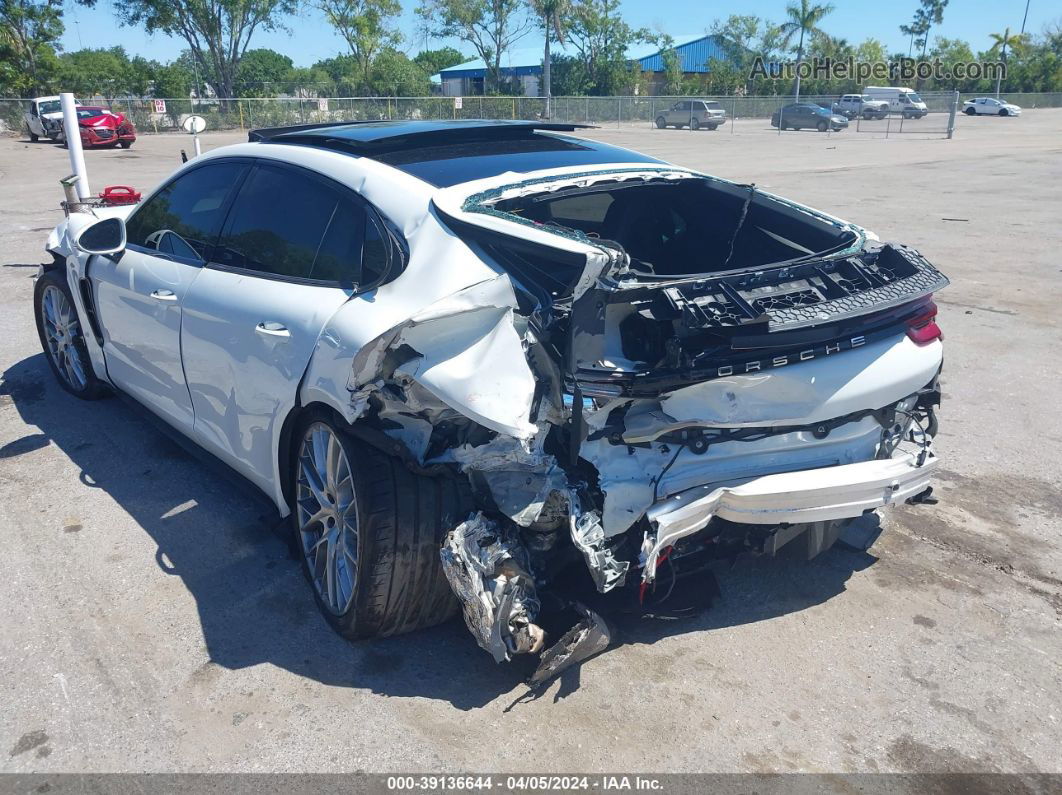 2018 Porsche Panamera 4 White vin: WP0AA2A77JL104395