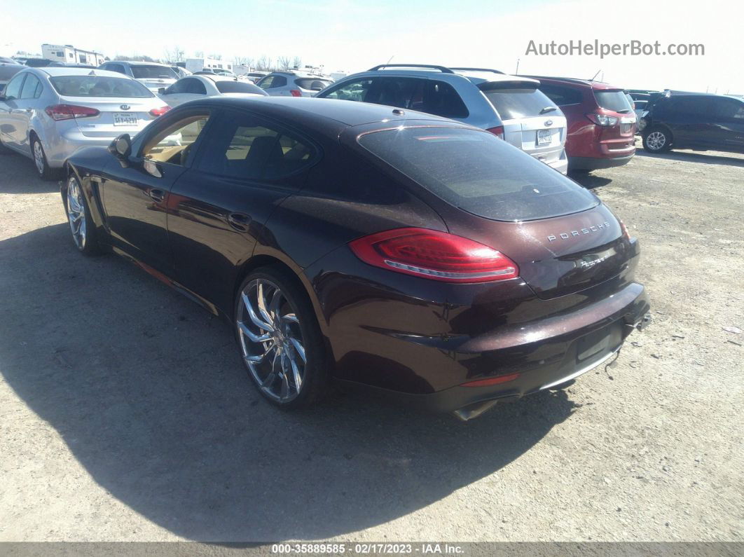 2014 Porsche Panamera   Brown vin: WP0AA2A78EL011519