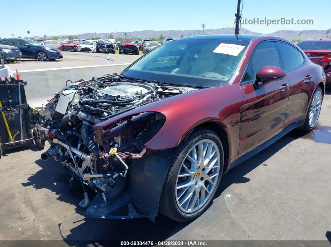 2018 Porsche Panamera   Maroon vin: WP0AA2A79JL101353