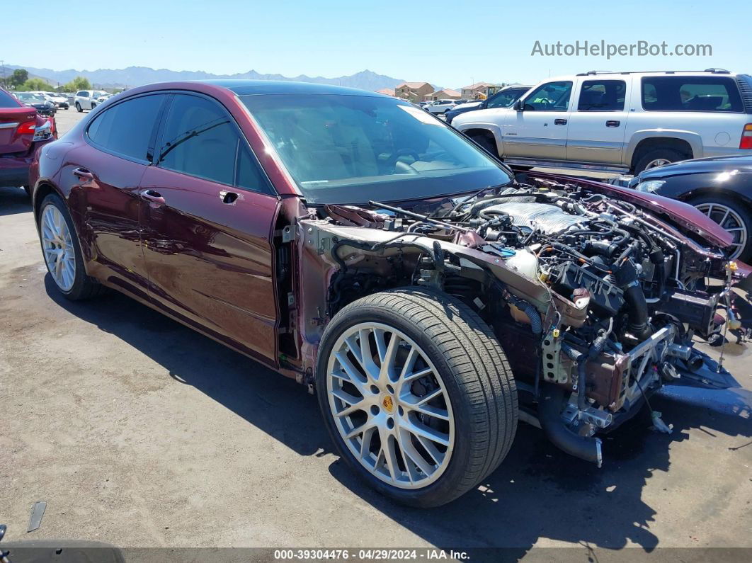 2018 Porsche Panamera   Maroon vin: WP0AA2A79JL101353