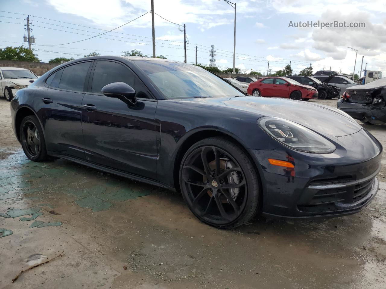 2018 Porsche Panamera 4 Blue vin: WP0AA2A79JL108576