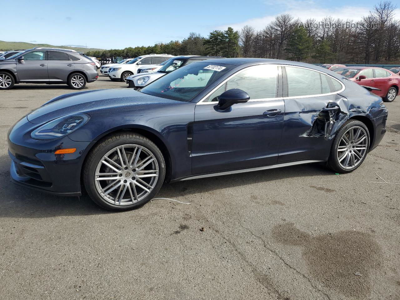 2018 Porsche Panamera 4 Blue vin: WP0AA2A79JL111350