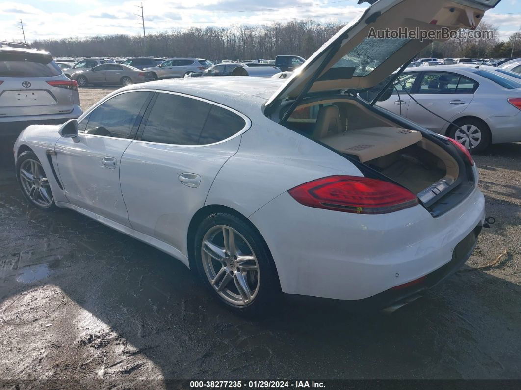 2014 Porsche Panamera S White vin: WP0AB2A70EL055141