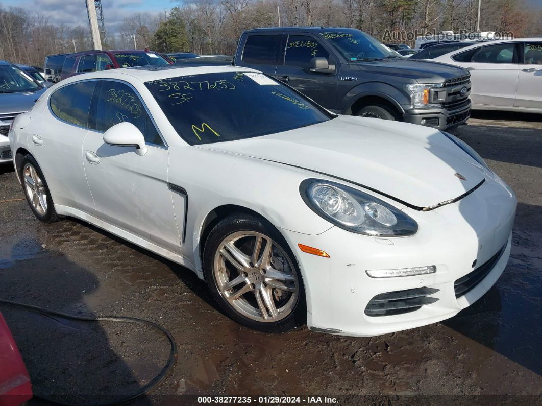 2014 Porsche Panamera S White vin: WP0AB2A70EL055141