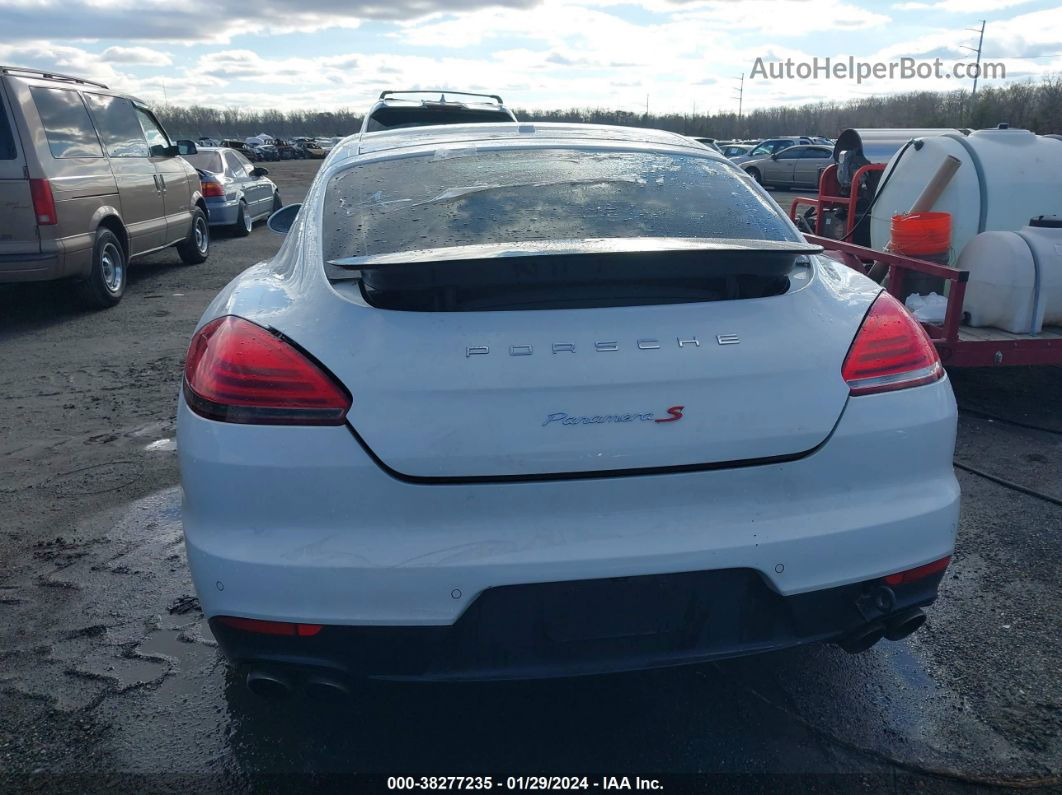 2014 Porsche Panamera S White vin: WP0AB2A70EL055141