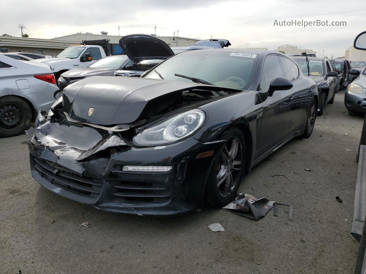 2014 Porsche Panamera S Black vin: WP0AB2A70EL055298