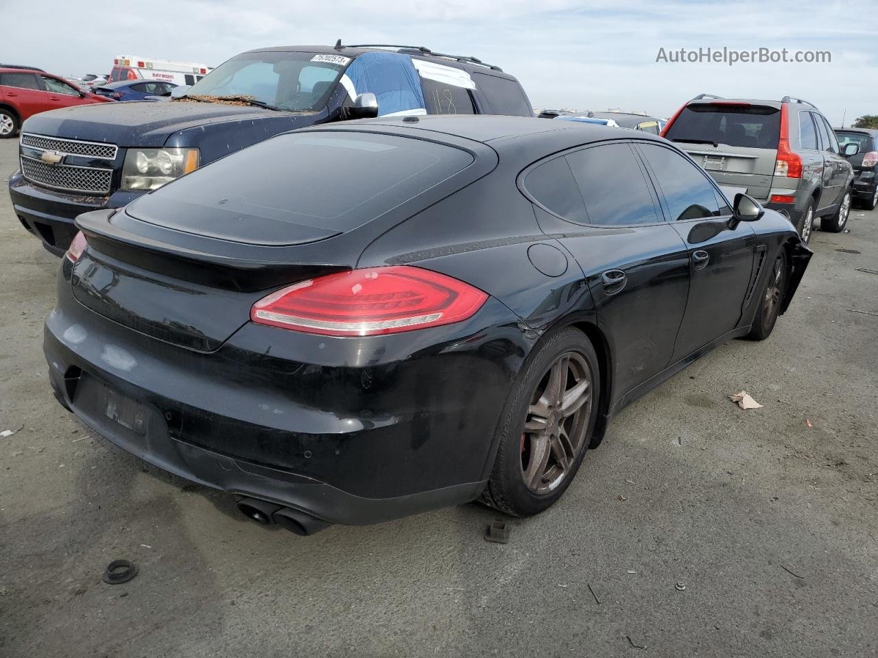 2014 Porsche Panamera S Black vin: WP0AB2A70EL055298