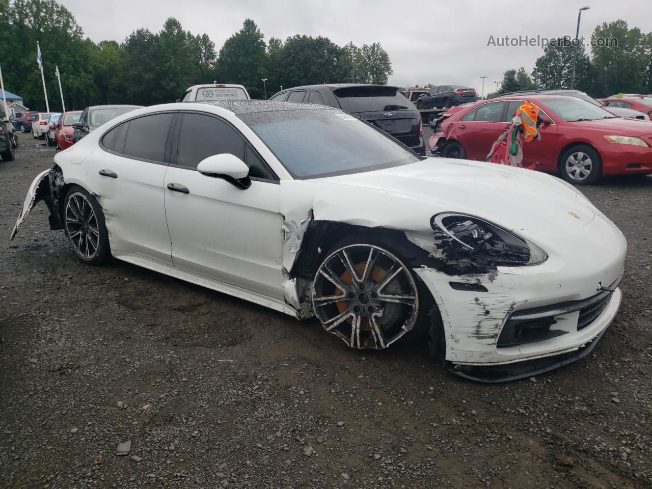 2018 Porsche Panamera 4s White vin: WP0AB2A70JL131855