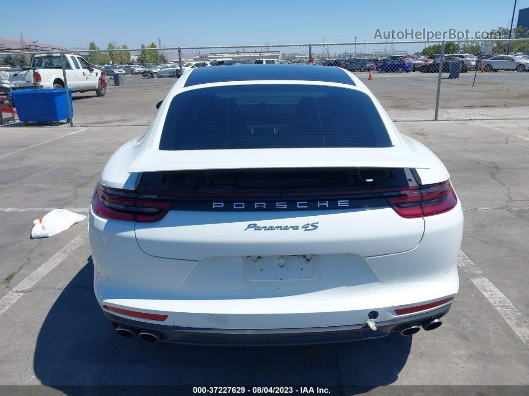 2018 Porsche Panamera 4s White vin: WP0AB2A70JL135209