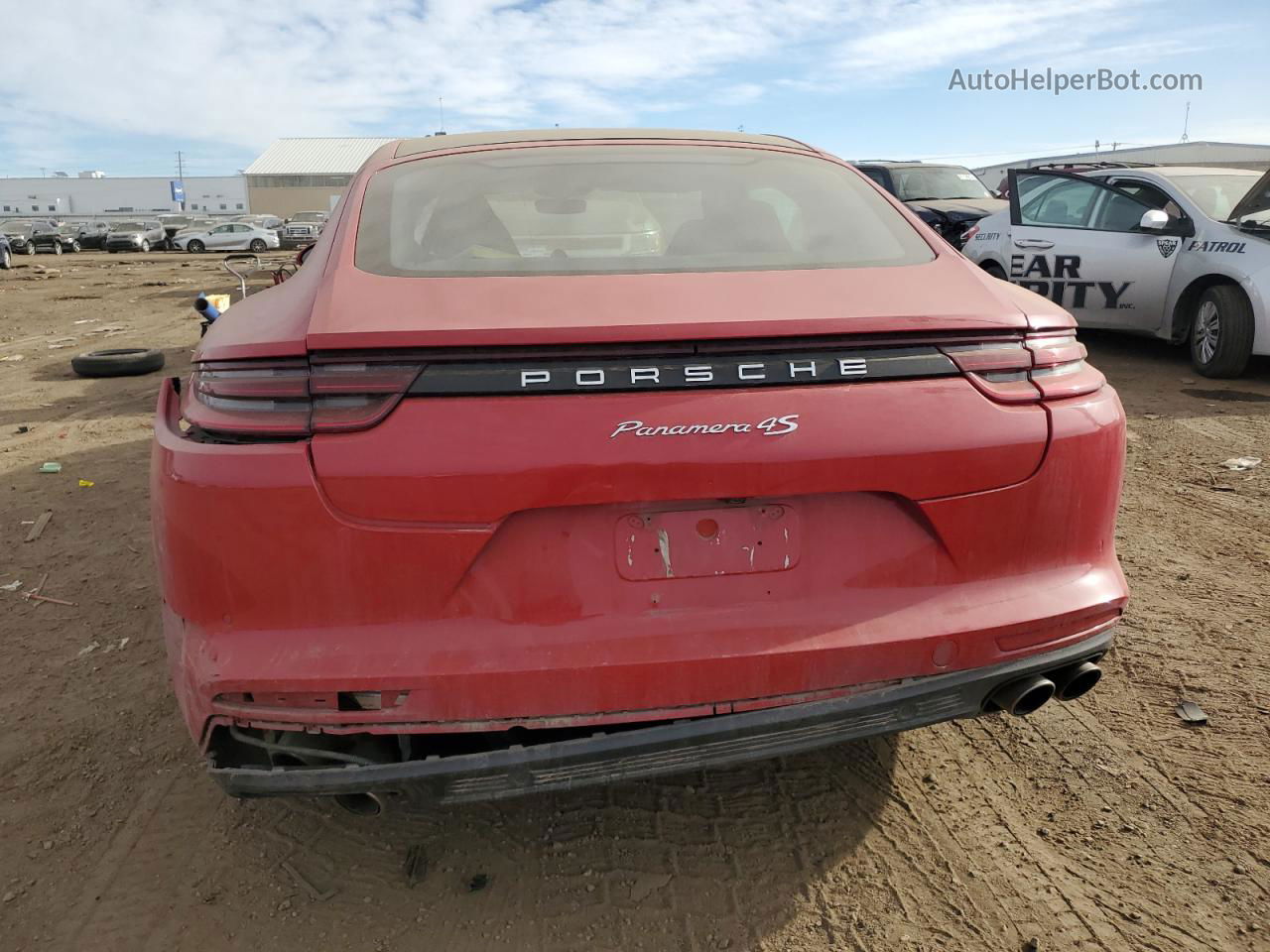 2018 Porsche Panamera 4s Red vin: WP0AB2A71JL136319