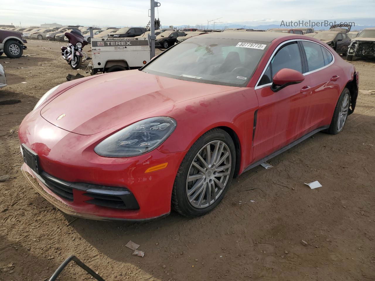 2018 Porsche Panamera 4s Red vin: WP0AB2A71JL136319