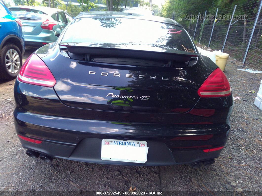 2014 Porsche Panamera 4s Black vin: WP0AB2A72EL055576