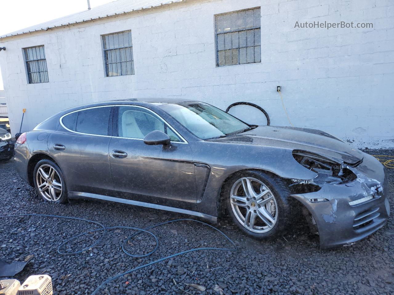 2014 Porsche Panamera S Gray vin: WP0AB2A72EL056212