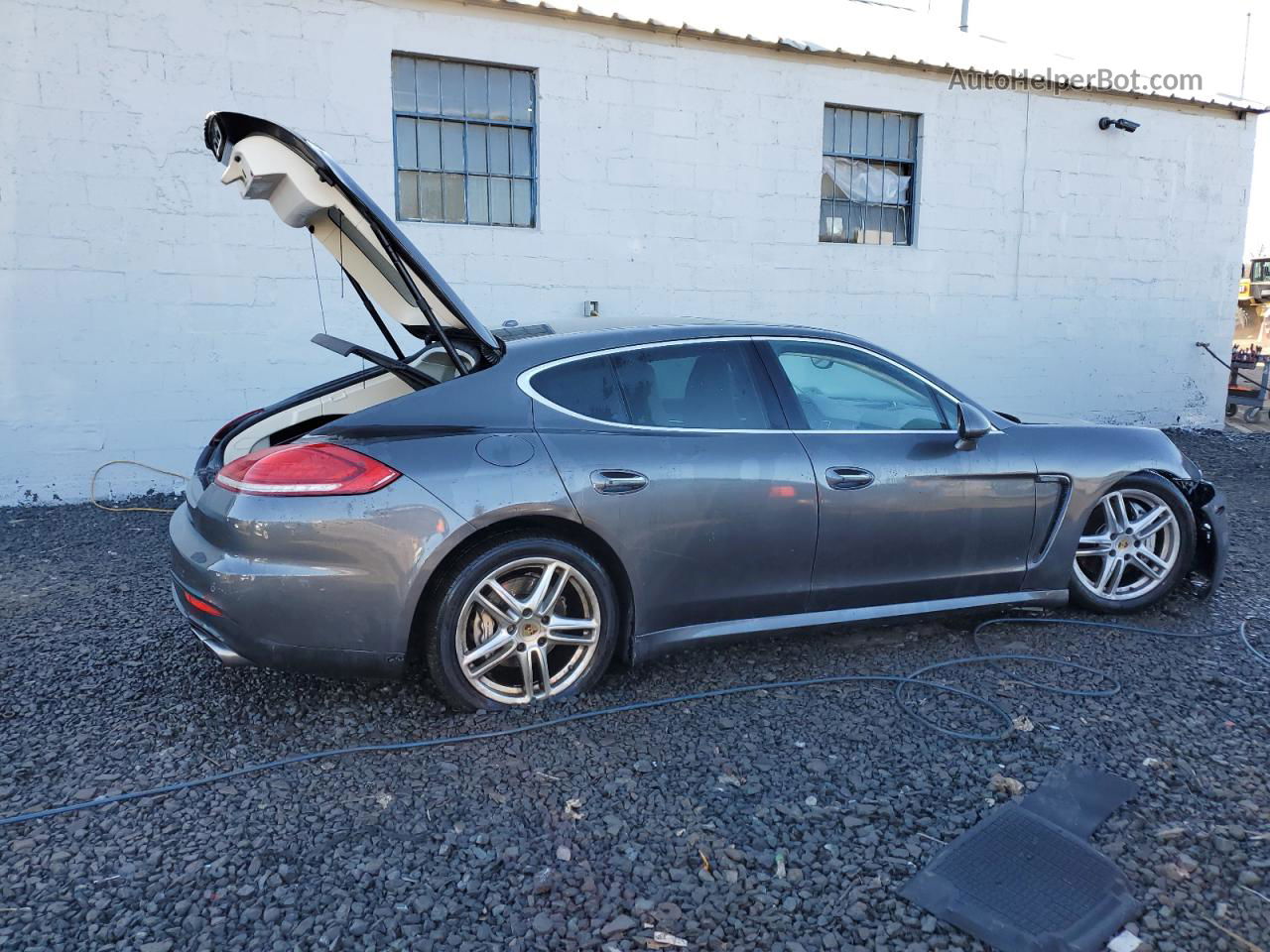 2014 Porsche Panamera S Gray vin: WP0AB2A72EL056212