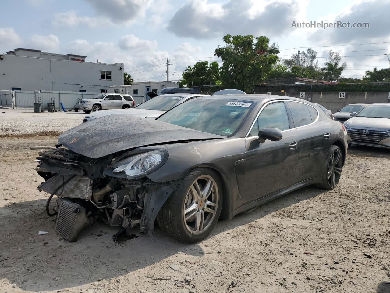 2014 Porsche Panamera S Gray vin: WP0AB2A72EL056212