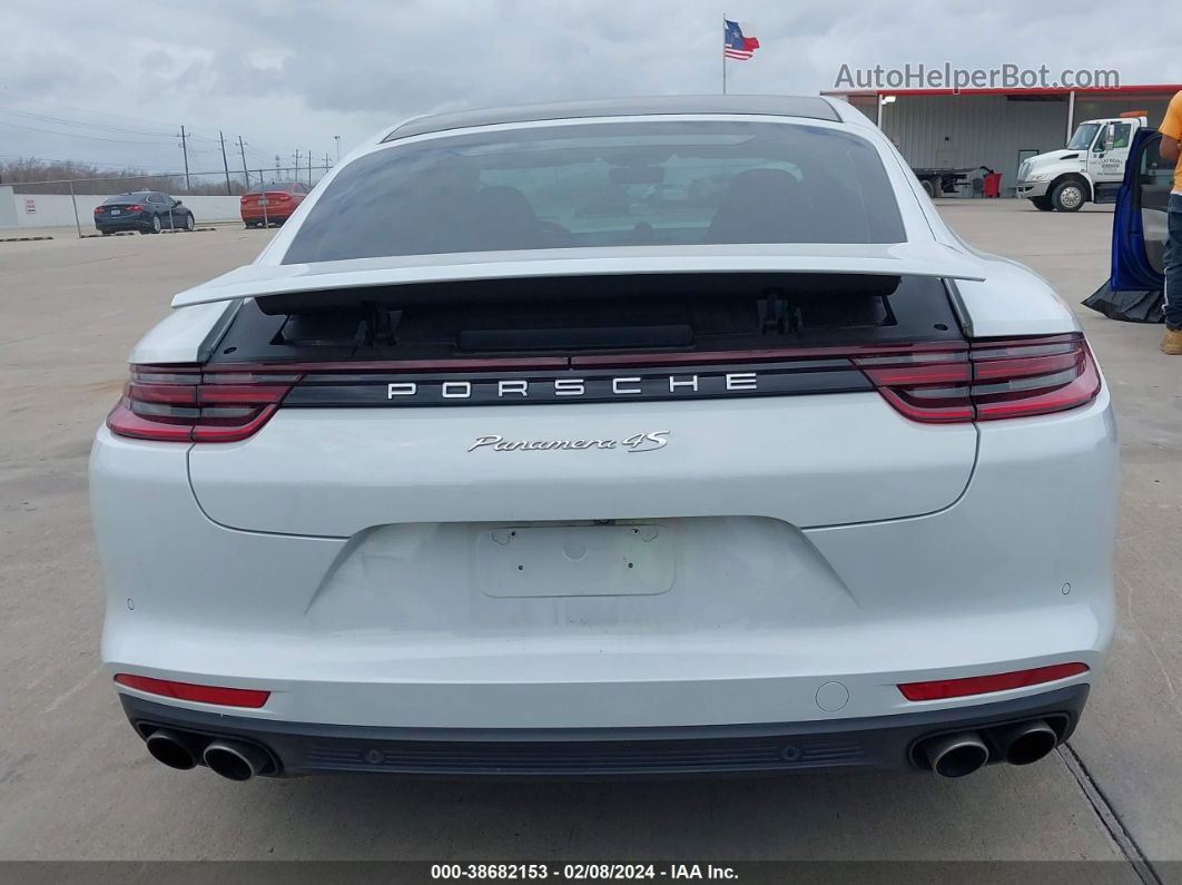 2018 Porsche Panamera 4s White vin: WP0AB2A72JL133199