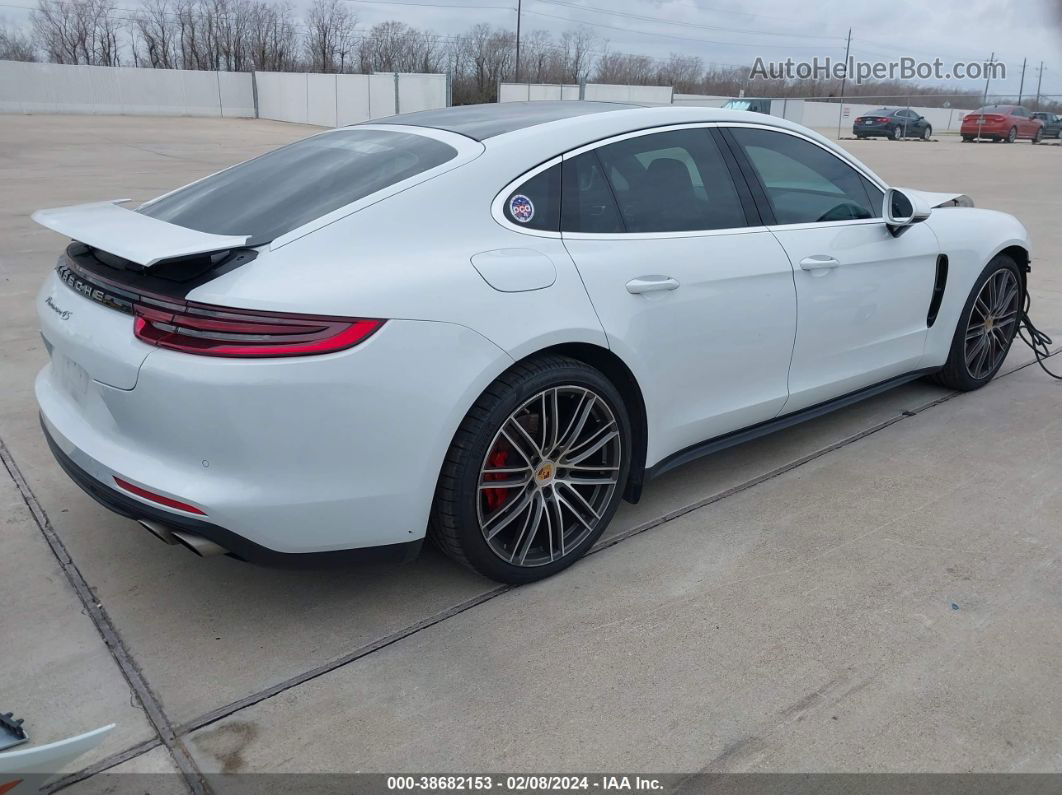 2018 Porsche Panamera 4s White vin: WP0AB2A72JL133199