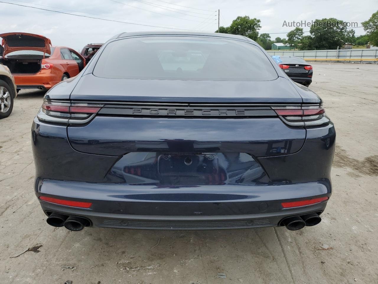 2018 Porsche Panamera 4s Синий vin: WP0AB2A73JL133941