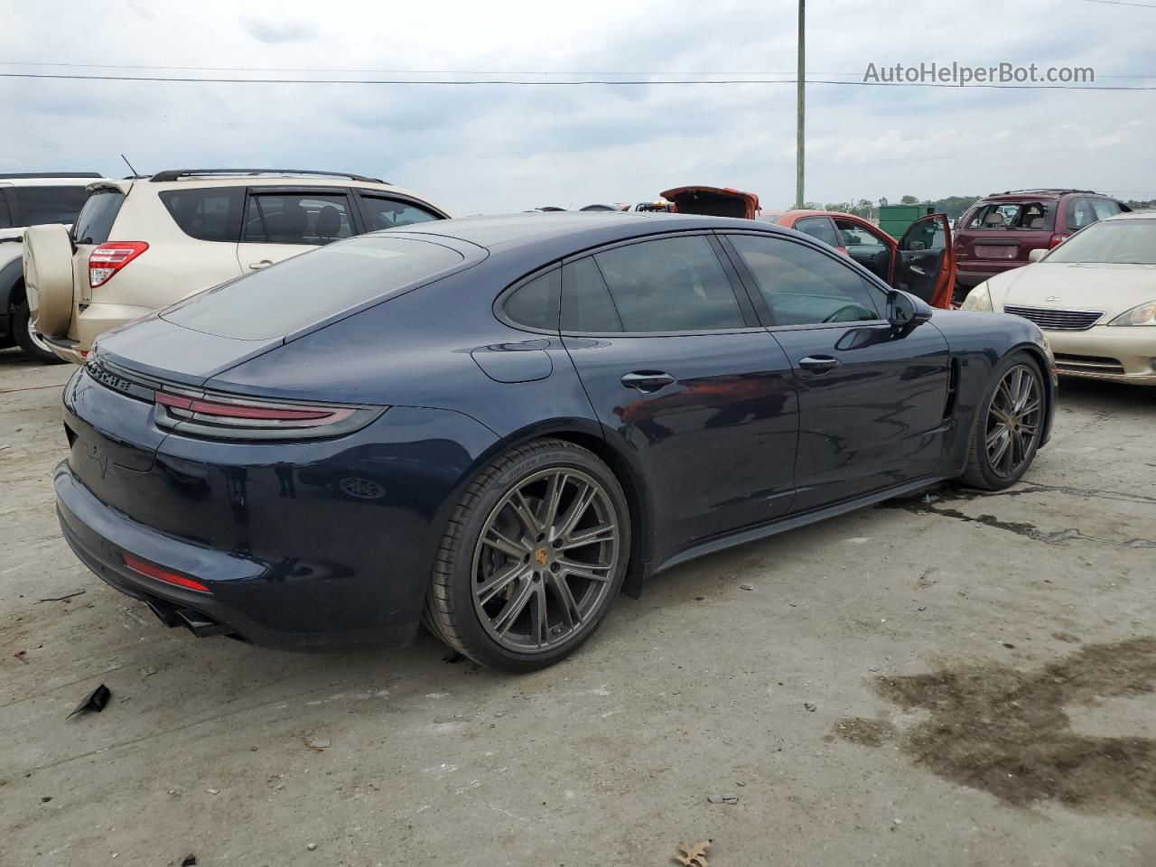 2018 Porsche Panamera 4s Синий vin: WP0AB2A73JL133941