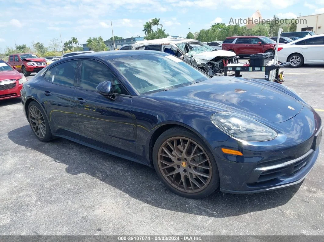 2018 Porsche Panamera 4s Blue vin: WP0AB2A74JL135214