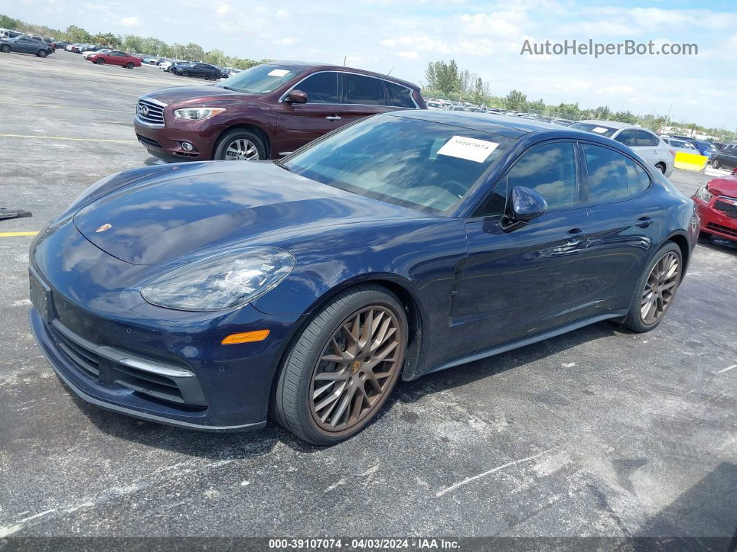 2018 Porsche Panamera 4s Blue vin: WP0AB2A74JL135214