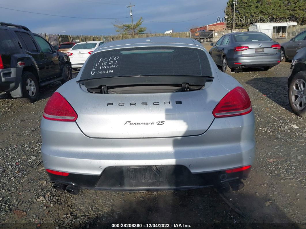 2014 Porsche Panamera 4s Silver vin: WP0AB2A76EL055399