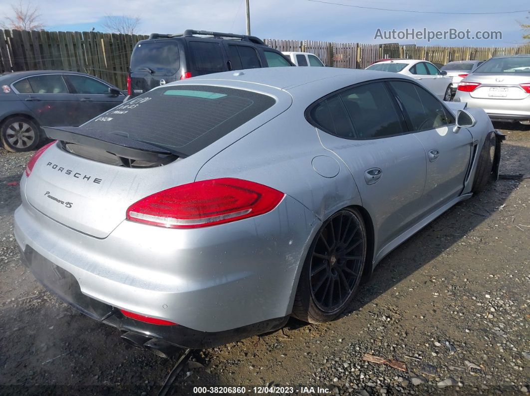 2014 Porsche Panamera 4s Silver vin: WP0AB2A76EL055399