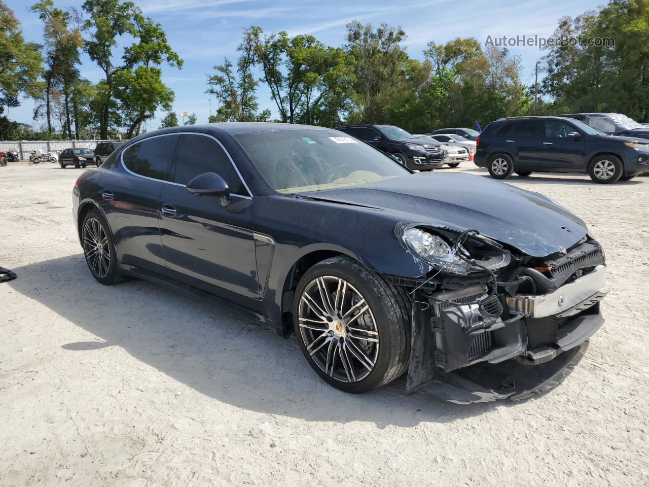 2014 Porsche Panamera S Синий vin: WP0AB2A77EL056447